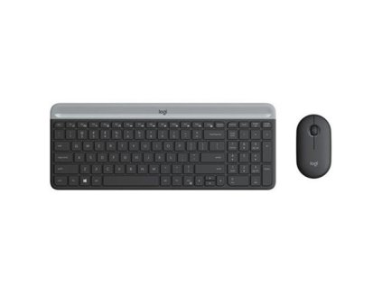 Logitech MK470 - tenká bezdrôtová klávesnica a myš, kombo, CZ/SK - grafitová 920-009260