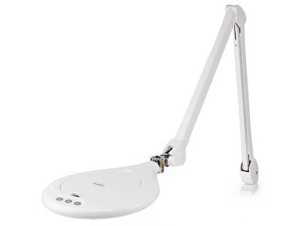 NEDIS zvětšovací stolní LED lampa/ čočka 3 dioptrie/ spotřeba 10 W/ teplota 6500 K/ světelný tok 660 lm/ bílá MAGL3WT