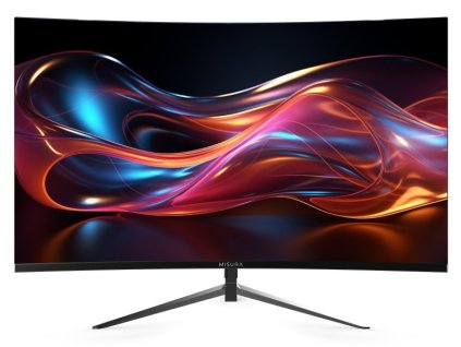 MISURA 24" LED P23MM24DFA01/ prohnutý/ VA/ 1920x1080 (FHD)/ 4000:1/ 1ms/ 300 cd/m2/ HDMI/ DP/ REPRO/ VESA 75x75/ černý P23MM24DFA01