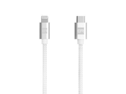 ER POWER kábel USB-C/Lightning 120cm biely ERPWCL120WH