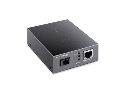 TP-LINK "10/100/1000 Mbps RJ45 to 1000 Mbps Single-mode SC WDM Bi-Directional Fiber ConverterPORT: 1× Gigabit SC Port, FC311B-20