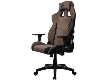 AROZZI herní židle AVANTI Soft Fabric Brown/ látkový povrch/ hnědá AVANTI-SFB-BWN