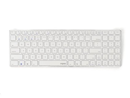 RAPOO klávesnice E9100M, bezdrátová, Ultra-slim, CZ/SK, bílá 6940056200020