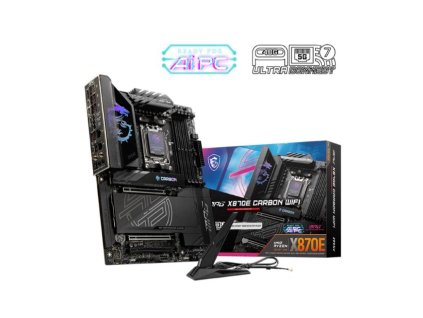 MSI MB Sc AM5 MPG X870E CARBON WIFI, AMD X870, 4xDDR5, 1xHDMI, 2xThunderbolt, WI-FI MPG X870E CARBON WIFI