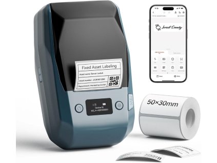 Niimbot Tiskárna štítků M2-H Smart, modrá + role štítků 230 ks 1BC13121602