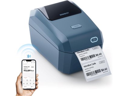 Niimbot Tiskárna štítků K3 Smart, modrá + role štítků 230 ks 1AE0F121602