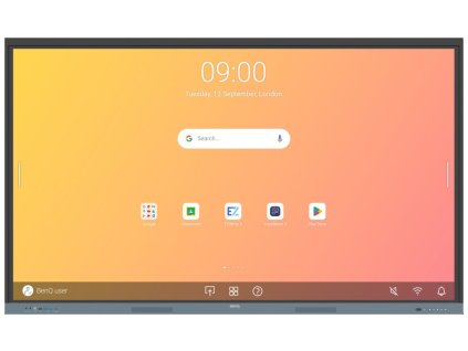 BENQ dotykový panel 86" RE8604/ UHD 4K/8GB I 64GB /provoz 18/7/ HDMI/DP/ USB-C/ LABN/Android 13/40 dotykových bodů 9H.F9GTK.DE4