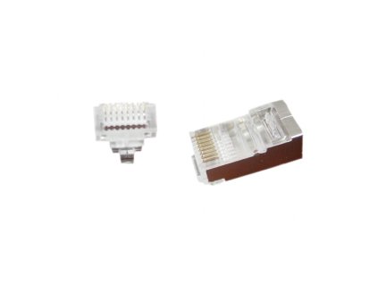 GEMBIRD Universal pass-through modular FTP plug 8P8C, 10 pcs LC-PTF-01/10