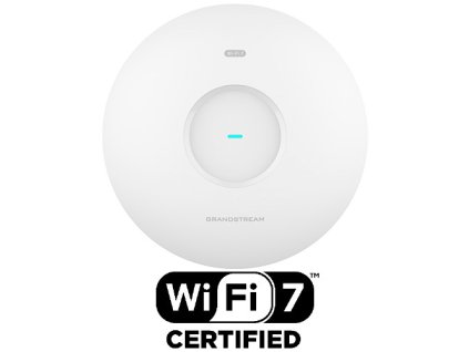 Grandstream GWN7670 AP, Wi-Fi 7, 802.11be, 2x2:2 MIMO s MLO, 4KQAM, MRU, 2x 2,5G Ethernet WAN/LAN GWN7670