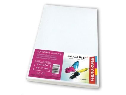 Fotopapier Harmony 210g/m2; lesklý; jednostranný lesklý fotopapier VIAC Fotopapier Harmony 210g/m2; lesklý;50 listov st M10524
