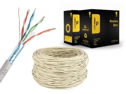 Eth kábel FTP drôt CCA c5e CABLEXPERT 305m FPC-5004E-SOL