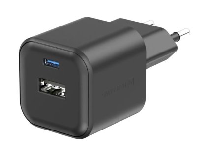 Swissten síťový adaptér 12w 1x usb-c + 1x usb-a černý 22071510
