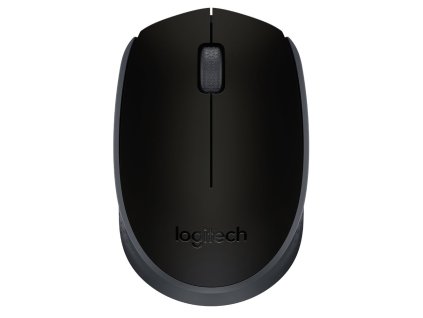 Logitech myš M171/ Bezdrátová/ Optická/ 1000dpi/ USB přijímač/ černá 910-004424