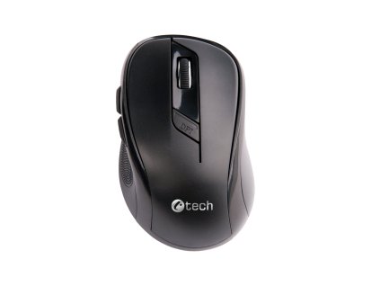 C-TECH Myš WLM-02/Ergonomická/Optická/Pre pravákov/1 600 DPI/Bezdrôtová USB/Čierna WLM-02