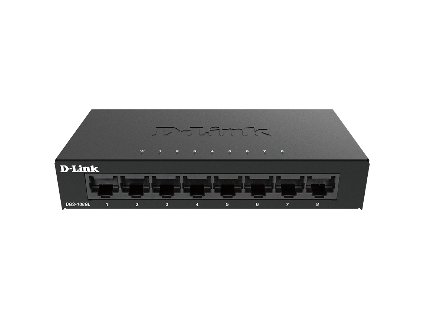 D-Link DGS-108GL Kovový 8-portový Gigabit stolný switch DGS-108GL/E