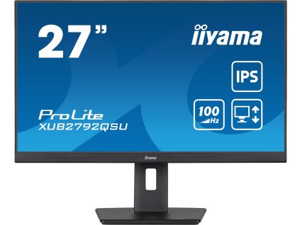iiyama ProLite/XUB2792QSU-B6/27''/IPS/QHD/100Hz/0,4ms/Black/3R XUB2792QSU-B6