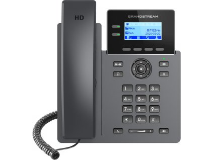 Grandstream GRP2602G SIP telefón, 2,21'' LCD podsv. displej, 4 SIP účty, 2x1Gbit port, PoE GRP2602G