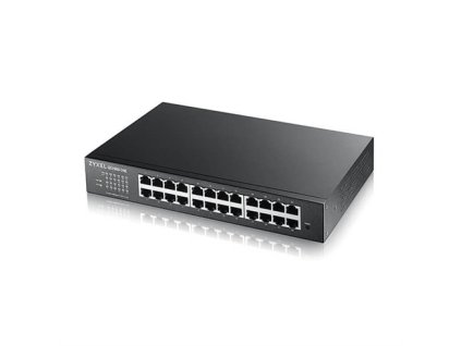 Zyxel GS1900-24E v3, 24-port GbE L2 Smart Switch, rack mount kit, fanless GS1900-24E-EU0103F