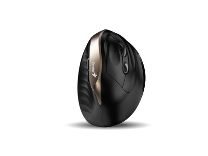 Genius Ergo 8250S/Vertikálna/Optická/Pre pravákov/1 600 DPI/Bezdrôtová USB/Čierna-zlatá 31030031400