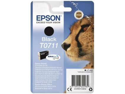 Epson Singlepack Black T0711 DURABrite Ultra Ink C13T07114012