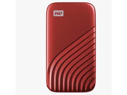 SanDisk WD My Passport SSD externý 1TB , USB-C 3.2 , 1050/1000MB/s R/W PC a Mac , červená WDBAGF0010BRD-WESN