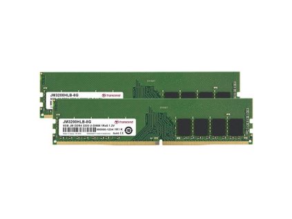 DDR4 DIMM 16GB KIT (8GB*2) 3200Mhz TRANSCEND U-DIMM 1Rx8 1Gx8 CL22 1.2V JM3200HLB-16GK