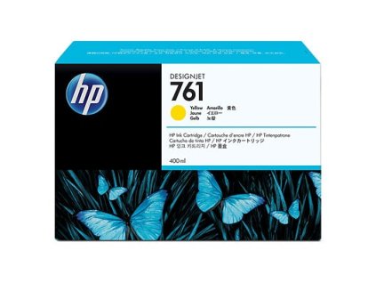 HP 761 Yellow DJ Ink Cart, 400 ml, CM992A CM992A