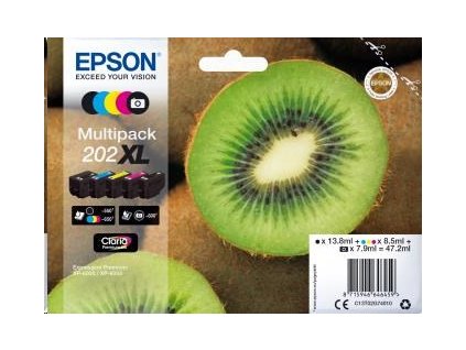 Atrament EPSON Multipack "Kiwi" 5 farieb 202XL Claria Premium Ink C13T02G74010