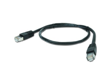 PATCH KABEL FTP cat.6, 1m black PP6-1M/BK