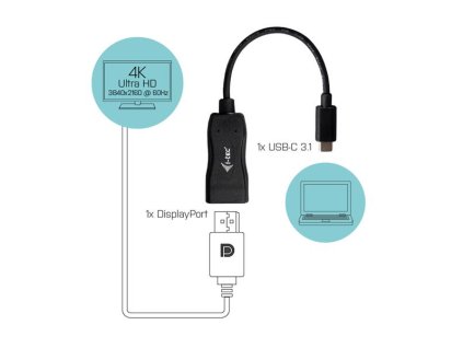 i-tec USB-C Display Port Adapter 4K/60 Hz C31DP60HZP