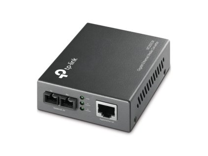 TP-LINK MC200CM 1000Mbps RJ45 to 1000Mbps Multi-mode SC Fiber Converter, Full-duplex MC200CM