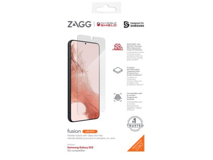 ZAGG Invisible Shield Fusion D3O hybridné sklo Samsung Galaxy S22 5G 200309359