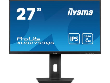 iiyama ProLite/XUB2793QS-B7/27''/IPS/QHD/100Hz/1ms/Black/3R XUB2793QS-B7