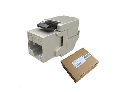 Solarix MULTIPACK 24 ks - 10G keystone CAT6A STP samorezný SXKJ-10G-STP-BK-SA 25286912
