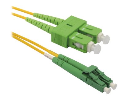 XtendLan FO patch LC/APC-SC/APC 2m 9/125 duplex G.652d, LS0H FOP-LCASCA-D-2-9
