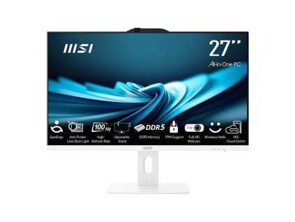 MSI PRO/AP272P 14M-892CZ/27''/FHD/i7-14700/16GB/1TB SSD/UHD 770/W11P/Bílá/3R PRO AP272P 14M-892CZ