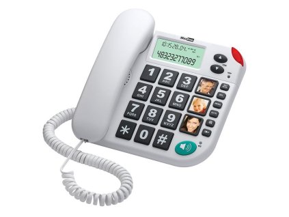 MAXCOM KXT480, Telefón pre seniorov, biely KXT480BI