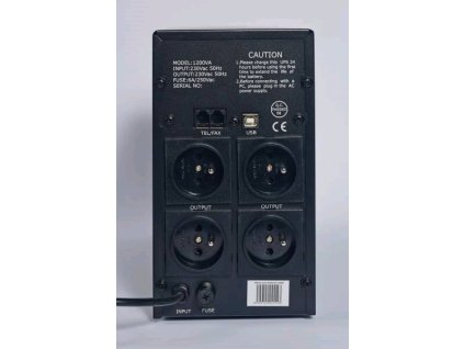EUROCASE 1200VA LINE INTERACTIVE, 4x FR zásuvka, RJ11, USB data EA200LED 1200VA