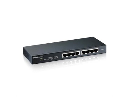 Zyxel GS1900-8 v2, 8 port GbE L2 smart switch, desktop, fanless GS1900-8-EU0102F