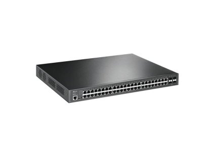 TP-LINK "JetStream™ 52-Port Gigabit L2+ Managed Switch with 48-Port PoE+PORT: 48× Gigabit PoE+ Ports, 4× Gigabit SFP Sl SG3452P