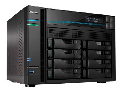 Asustor NAS AS6508T / 8x 2,5"/3,5" SATA III, 2x M.2/ Intel ATOM C3538 2.1 GHz/ 8GB/ 2x 10 GbE + 2x 2.5 GbE/ 2x USB 3.2 AS6508T
