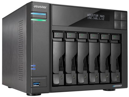 Asustor NAS AS6706T / 6x 2,5"/3,5" SATA III/ Celeron N5105 2.0 GHz/ 8GB/ 2x 2.5GbE/ 4x M.2/ PCIe / 2x USB 3.2/ HDMI+IR AS6706T