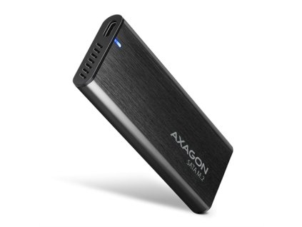AXAGON EEM2-SBC, USB-C 3.2 Gen 2 - M.2 SATA SSD kovový RAW box, bez skrutiek EEM2-SBC