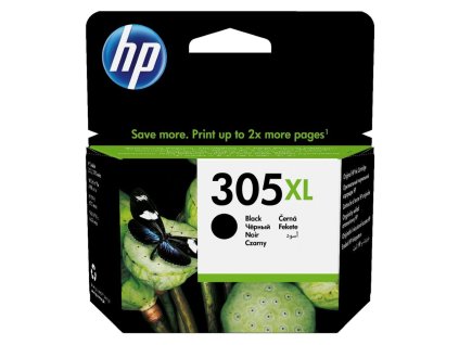 HP inkoustová kazeta 305XL (černá originál) pro - DeskJet 2300, 2710, 2720, DeskJet Plus 4100, ENVY 6000, ENVY Pro 6400 3YM62AE
