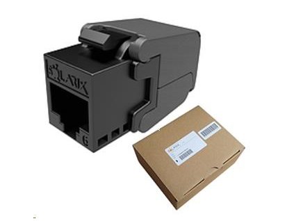 Solarix MULTIPACK 24 ks - keystone CAT6 UTP RJ45 samorezný SXKJ-6-UTP-BK-SA 25286811