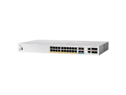 Cisco switch CBS350-24MGP-4X-EU (20xGbE,4x2,5GbE,2x10GbE/SFP+ combo,2xSFP+,24xPoE+,4xPoE++,375W) - REFRESH CBS350-24MGP-4X-EU-RF