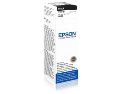 Čierny atrament EPSON T6731 Čierna nádobka s atramentom 70 ml pre L800/L1800 C13T67314A