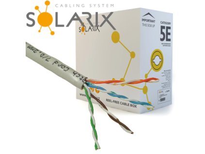 SOLARIX kábel UTP CAT5E PVC 305m/balenie SXKD-5E-UTP-PVC 305m
