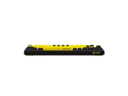 Lorgar KBP7075, Pro bezdrôtová mechanická herná klávesnica, Wireless 2.4 GHz/ BT 5.0, 75% veľk., Displ.,US layout, žltá LRG-KBP7075W-YL-US