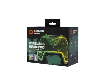 Canyon GPW-02, Brighter bezdrôtový gamepad 5v1 Win PC, Nintendo Switch, iOS 13.0+, Android, PS3 CND-GPW02